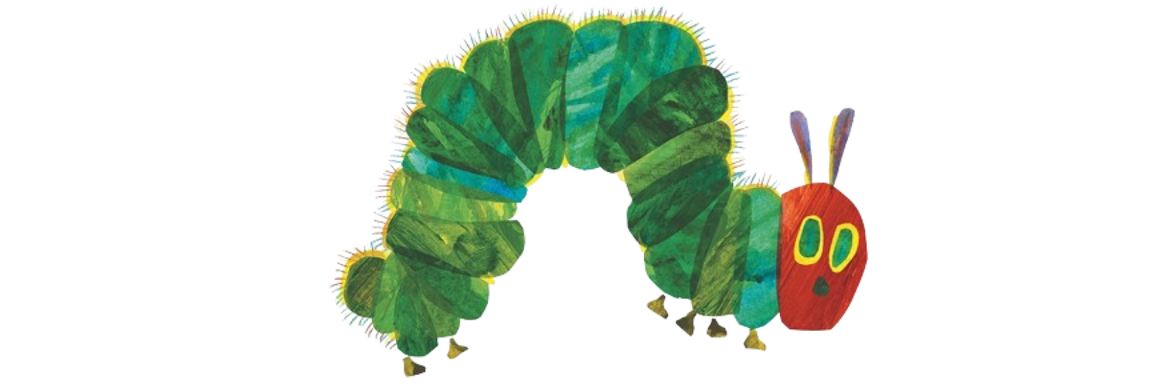 an image of the caterpillar from the very hungry caterpillar